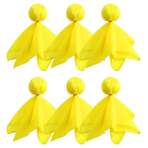 MODANU 6 Pack Football Penalty Flag Sports Fan Tossing Flags for Football Party Games Accessory (Yellow)
