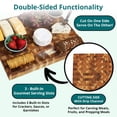 thumbnail image 3 of EcoDecors 24" x 18" FSC Teak End Grain Cutting Board with Groove  Handles, 3 of 7