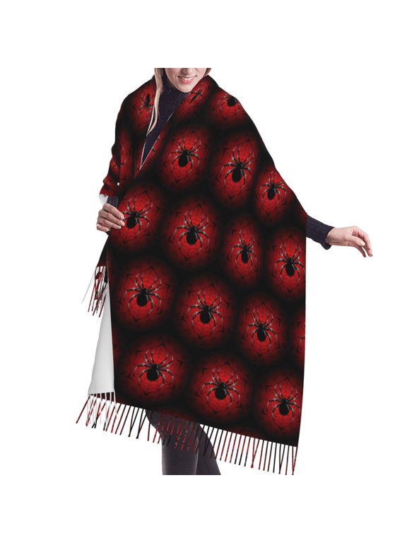 Shawl Wraps for Women - halloween spider web Oversized Fall Winter Fashion Blanket Scarf for Women