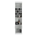 thumbnail image 5 of Treevol Furniture, Bar Cabinet Modoc, Weight: 91.2", Sixteen Wine Cubbies, One Shelf, White Finish, 5 of 9