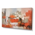 thumbnail image 2 of Designart "Orange Minimalims Enchantment II" Abstract Marble Canvas Wall Art, 2 of 5