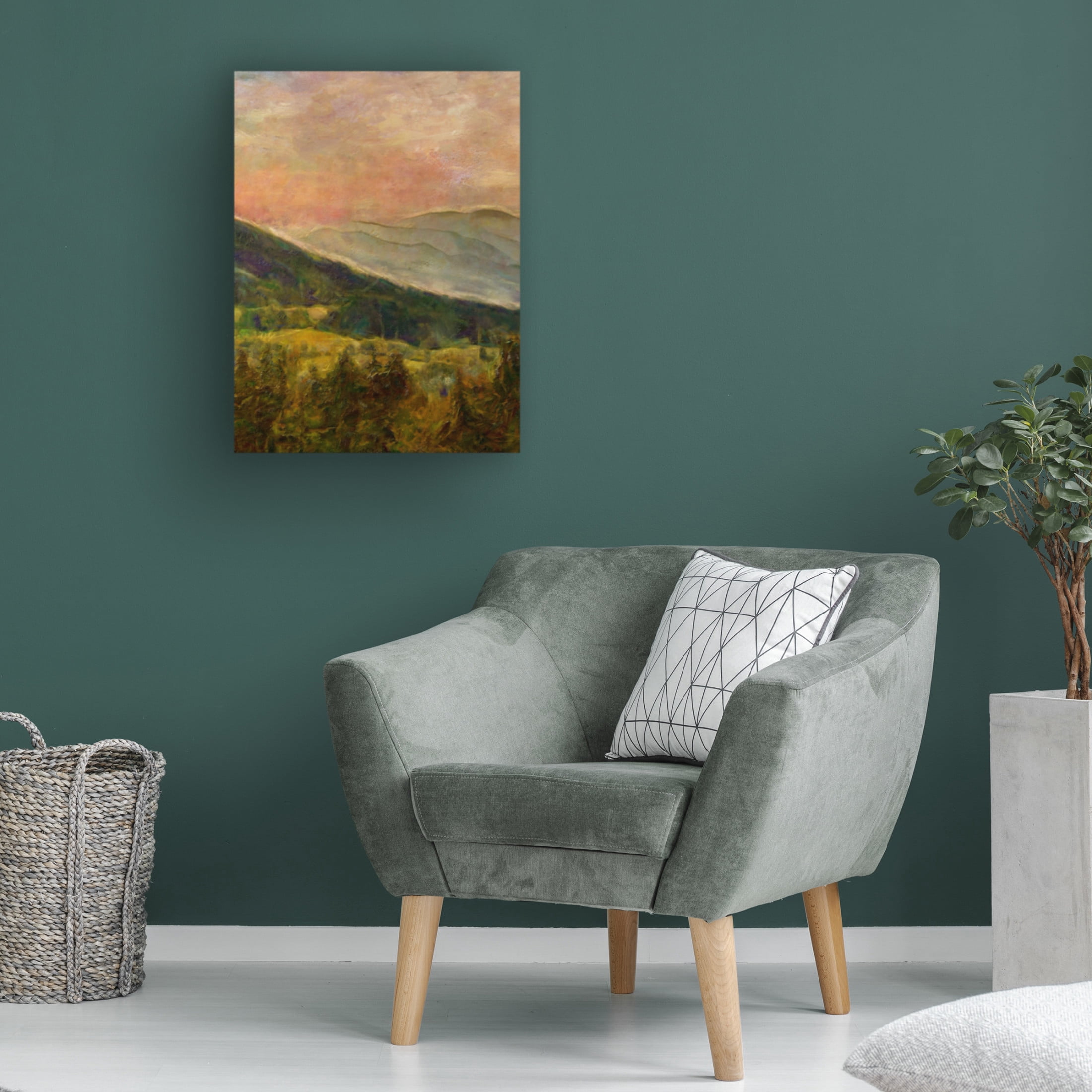 Trademark Fine Art Alonzo Saunders  Into the Valley I Canvas Wall Art
