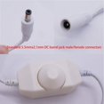 thumbnail image 3 of GFDYREE 2Pcs LED Strip Lights Dimmer DC12V-24V Rotary Dimmer Switch for LED Strip Lights LED Rope Light 3528 5050 5630 White K-018-W, 3 of 5