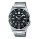 thumbnail image 1 of Casio Standard Analog Stainless Steel Black Dial Quartz MTD-135D-1AV Men's Watch, 1 of 3