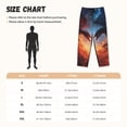 thumbnail image 3 of Balery Red And Blue Fire Cloud Dragon Pantalones de pijama para mujer, pijamas ultraligeros, pantalones de estar por casa-Small, 3 of 6