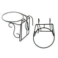 thumbnail image 3 of 2pcs Rail Planter Baskets Flower Pot Hanging Rack Railing Hanging Flowerpot Stand, 3 of 8