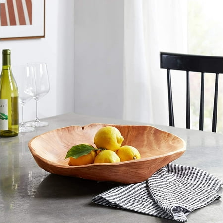 Enrico RootWorks Reclaimed Fir Tree Wood Decorative Bowl in Natural (X-Large)