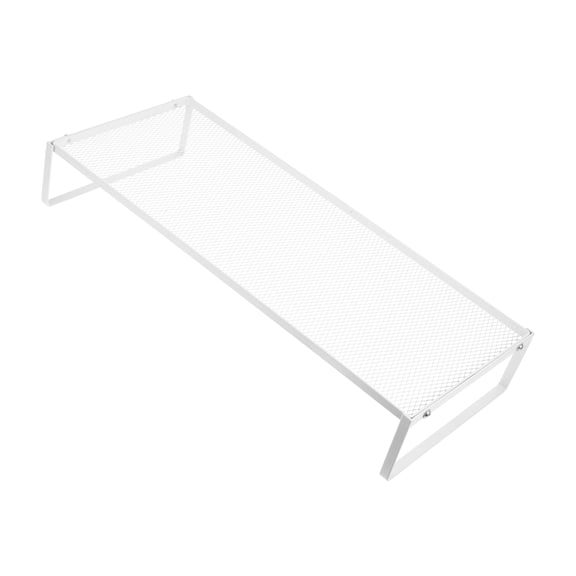 Luxshiny White Laptop Stand with Monitor Riser for Home Office Desk, Adjustable Ergonomic Computer Riser