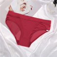 thumbnail image 2 of Gibobby Ropa interior termica Calzoncillos sexy malla transpirable tiro bajo para mujer （Rojo， XXL), 2 of 5
