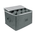 thumbnail image 4 of Boîte de Rangement pour Verres à Vin avec Séparateurs, Conteneurs de Rangement pour Verres à Vin Rouges Ou Blancs, Flûtes à Champagne Rigides et Empilables, 4 of 8
