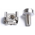 thumbnail image 4 of 10x M5 x 16 Metal Nickel-plated Square Hole Cage Nuts & Screws for Server Rack Cabinet, 4 of 11
