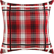 Pomeroy 908439 Holiday Plaid 24 X 6 inch Red/Black/White Pillow