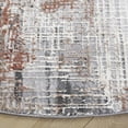 thumbnail image 3 of SAFAVIEH Vogue Martha Abstract Area Rug, Rust/Grey, 6'7" x 6'7" Round, 3 of 8