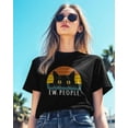 thumbnail image 3 of Black Cat Colorful Stripe Womens Tshirt Graphic Tees Cotton Crew Neck T-Shirts, Casual Short Sleeve Shirts for Women Teen Girl EW People, 3 of 3
