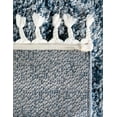thumbnail image 7 of Unique Loom Hygge Shag Collection Area Rug - Misty (8' Square Blue/Light Blue), 7 of 7