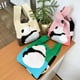thumbnail image 5 of Lindo bolso de mano de panda para mujer, bolso de mano de lana de punto, estilo cubo, bolso de mano informal, bolso tipo lonchera, 5 of 5