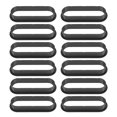thumbnail image 2 of 12 Pieces Oval Tart Rings Heat-Resistant Perforated Cake Mousse Ring Non Stick Bakeware Tart Mini Cake Mold Cake Rings, 2 of 5