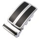 thumbnail image 2 of Hebilla de cinturón para hombre, ancho 3,5 cm, hebilla de cinturón automática, parte inferior magnética, color negro, 2 of 4