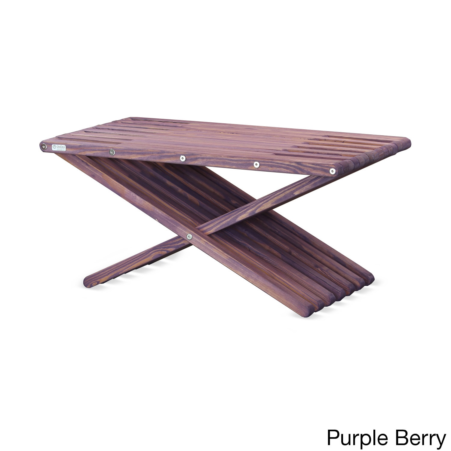 GloDea Eco Friendly Wood Coffee Table 20 x 36 by  Sky Blue - image 2 of 5