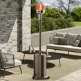 thumbnail image 7 of JOINSUN 48,000 BTU Propane Patio Heater, Comes with Double Heating Grid and Wheels, Sandbox，Stable Base for Outdoor, Brown, 7 of 7
