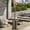 Classic, variant on CONCETTA 48,000 BTU Propane Patio Heater, Comes with Double Heating Grid, Wheels and Sandbox,Stable Base for Home, Outdoor, Brown