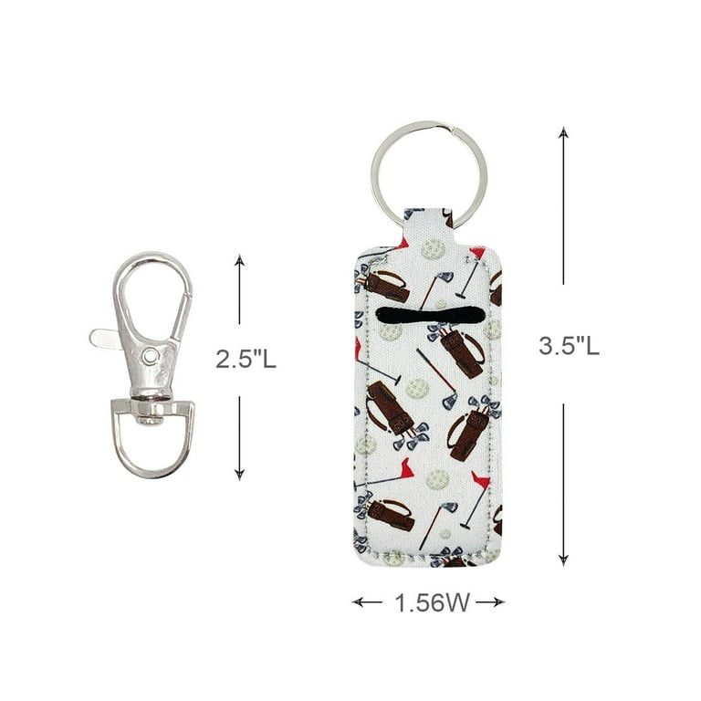 Wrapables Lanyard Keychain and ID Badge Holder, Pink Kitty