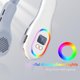 thumbnail image 5 of RV Ventilador de cuello con luz ambiental RGB, ventilador de cuello portátil sin hojas de 3600 mAh, ventilador silencioso USB, ventilador de cuello portátil para viajes, verano Rojo Verde, 5 of 5