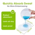 thumbnail image 3 of Armpit Sweat Pads - 20 Pcs Disposable Underarm Shields, Extra Sticky, Comfortable, Breathable, Suitable for Men and Women, Lightweight, Sweat Absorbing, Travel & Daily Use 20PCS*1, 3 of 8