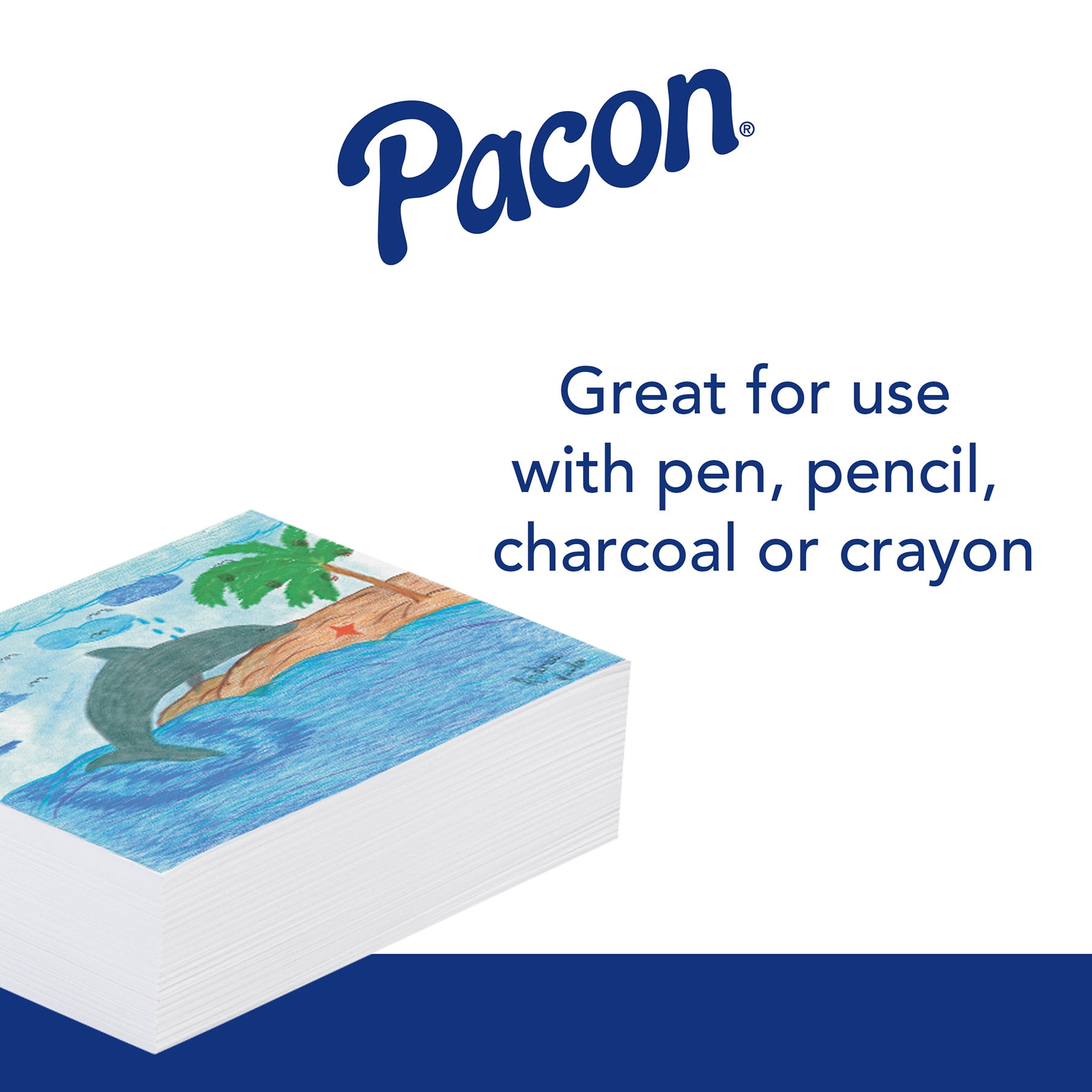 Pacon Newsprint Paper, White, 24" x 36", 500 Sheets