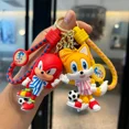 thumbnail image 4 of Llavero con forma de Sonic The Hedgehog, figura de dibujos animados de anime, muñeco de Tails Shadow, llavero con adorno, llavero con colgante para coche, regalos para niños, 4 of 5