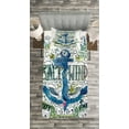 thumbnail image 3 of Ambesonne Marine Quilted Bedspread Set 2 Pcs, Ocean Anchor, Twin Size, Multicolor, 3 of 3