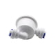 thumbnail image 4 of Mini conector de manguera de agua de 2 vías, sistema de nebulización de jardín, conector de tubería de filtro de agua con filtro de malla de acero inoxidable Inevent HA6231-00B, 4 of 6