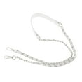 thumbnail image 2 of Correa de cadena para bolso, bandolera desmontable, extensora de bricolaje para bolso de mano Cadena Plata Blanca, 2 of 9