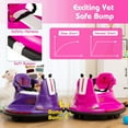 thumbnail image 6 of Costway 12V Bumper Car for Kids Toddlers Electric Ride On Car Vehicle with 360° Spin Pink, 6 of 11