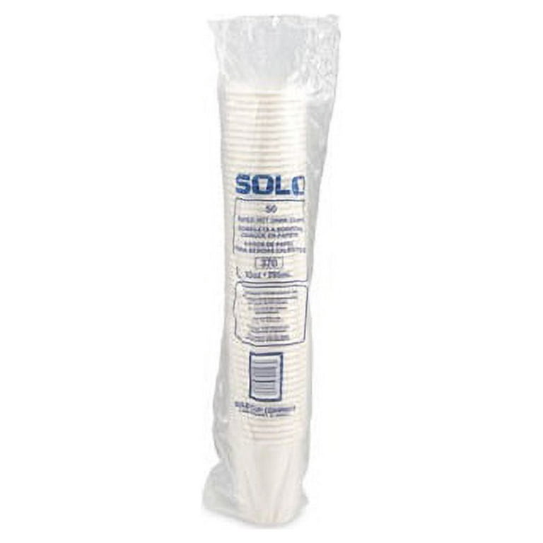 Solo 410W-2050 10 oz White SSP Paper Hot Cup (Case of 1000)