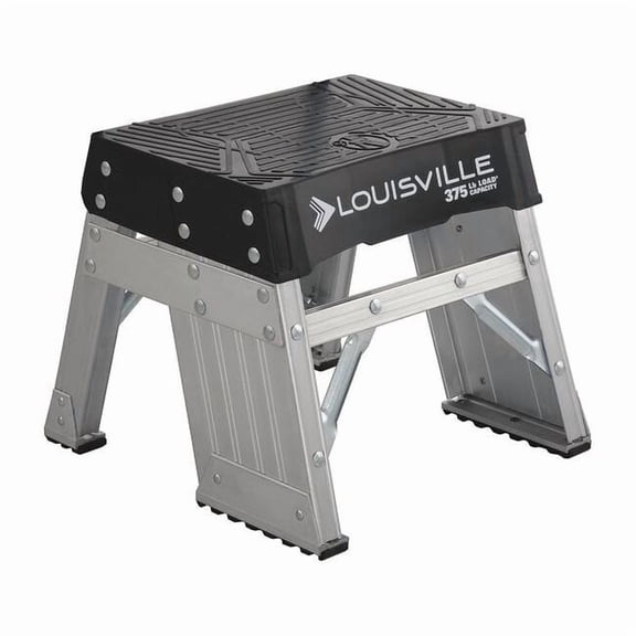 Louisville Step Stand,375 lb. Ld Cap.,Aluminum AY8001