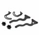 thumbnail image 2 of Riwesomey 1 Juego de soporte de soporte, resistente, negro, multifuncional, reforzado, Kits de fijación, accesorios de torneado, motocicleta Accesorios para motos Riwesomey VI018706-00B, 2 of 6