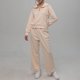 thumbnail image 1 of Conjunto de sudadera con media cremallera y pantalón de pierna ancha para mujer Cómodo traje de chándal de color sólido, 1 of 7
