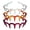 Amber+Claret+Pearlescent, variant on 3PCS Zig Zag U Shape Tooth Hair Comb Headband, High Cranium Headbands for Women's, Reversible Headbands with Teeth (Amber+Claret+Pearlescent)