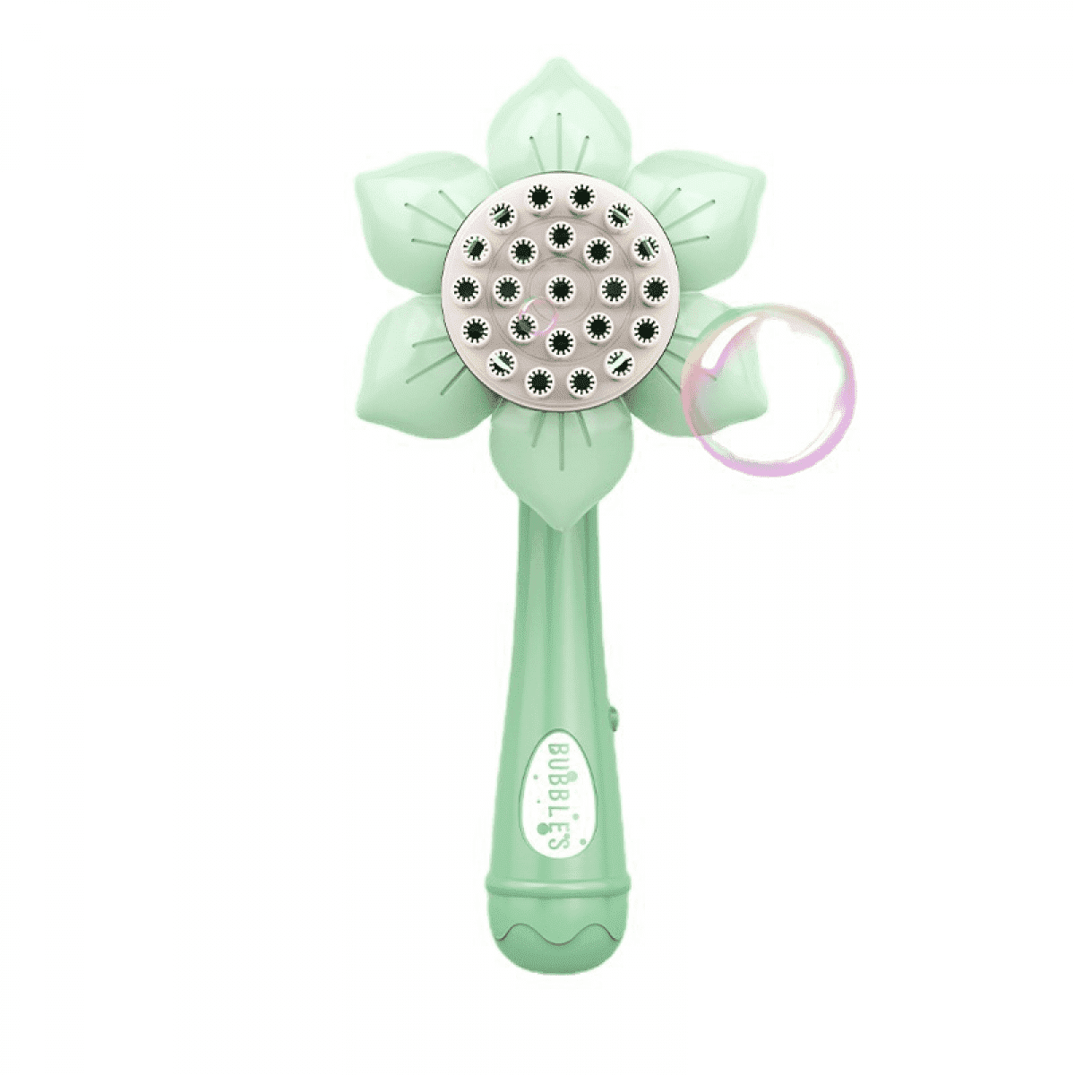 Sunflower Bubbles Machine for Kids, 23 Hole Automatic Bubble Blowering Maker for Toddlers Ages 3+ Christmas Birthday Gifts(Green)