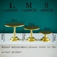 thumbnail image 7 of Cake Stand Home Party Dessert Table Display Rack Dessert Cake Tray Cold Meal Tea Break Table Afternoon Tea Center Rack Metal (dangaotai-lanse,(S M L) 3 PCS SET), 7 of 7
