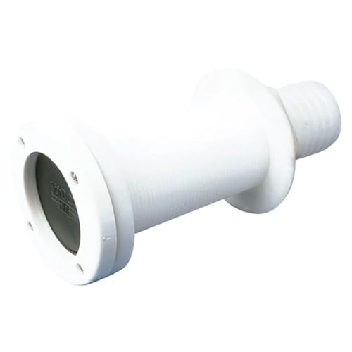 Sea Dog Line Acetel 2-13/16 Thru Hull Scupper Flapper Valve Fitting White 520510
