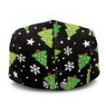 thumbnail image 3 of Chririnla Christmas Flat Cap with Tree Snowflake, Soft Adjustable Polyester Forward Cap for Men Women Daily Commuting and Golf, 3 of 4