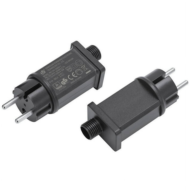 Fuente de alimentación LED de 12 V, transformador LED IP44, controlador adaptador LED de bajo voltaje para luz navideña, cadena de luces (1 unidad)