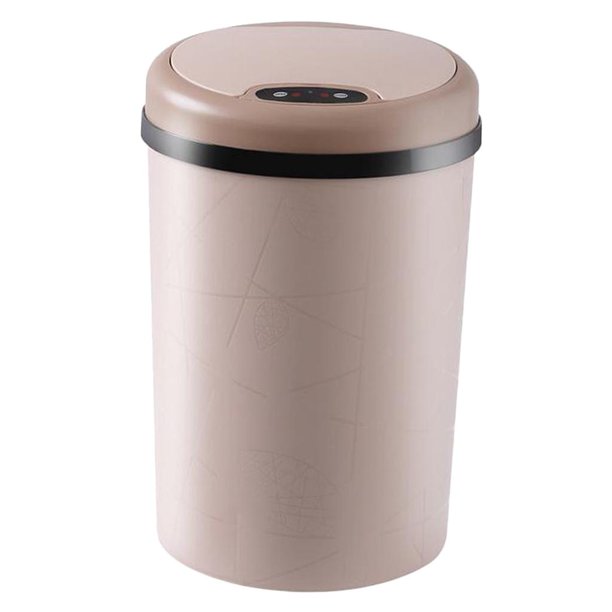 Bote de basura con sensor de movimiento infrarrojo automático de cocina de plástico - Cubo de basura con pilas para interior, exterior o comercial L Macarena Bote de basura automático