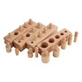 thumbnail image 3 of Adena Montessori Mini-Bloque cilíndrico (juego de 4) Materiales Herramientas educativas sensoriales Preescolar Temprano Montessori Juguetes para niños pequeños, 3 of 6