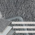 thumbnail image 2 of BERTHMEER 9'x12' Large Shag Area Rugs for Living Room Bedroom Dining Room Office Modern Checkered Geometric Contemporary Plush Soft Fuzzy Fluffy Washable Carpets, Gray, 2 of 6