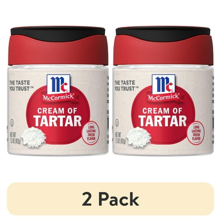 (2 pack) McCormick All Natural Kosher Cream Of Tartar 1.5 oz Bottle