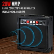 LyxPro 20W Electric Guitar Amp Solid-State with Built-in Speaker & Headphone Jack
