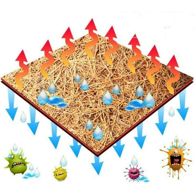 Reptile Mat Coconut Fiber Turtles Pet Mat Habitat Carpet Mat Substrate for Lizards Turtles Snakes Iguana